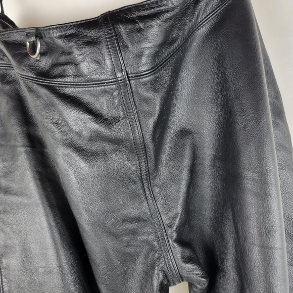 Harley Davidson Women's Black Leather Riding Pants - Picture 13 of 16